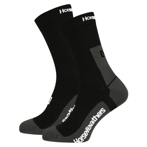 Horsefeathers Technické funkční ponožky Cadence Long - černá 5 - 7