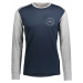 pánská košile SCOTT Shirt M's Defined Merino l/sl, dark blue/light grey melange (vzorek)