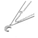 Victoria Filippi Stainless Steel Ocelový náhrdelník Anna - chirurgická ocel, půlměsíc, hvězda NH