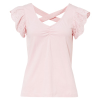 Bonprix BODYFLIRT tričko s vázáním Barva: Růžová, Mezinárodní