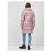 Světle růžový dámský prošívaný kabát SAM 73 Taona