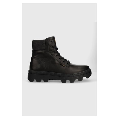 Kožené boty G-Star Raw NOXER HGH LEA pánské, černá barva, 2342020828.BLK