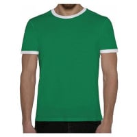 Nath Bavlněné přiléhavé slim-fit tričko Boston s kontrasními lemy 165 g/m