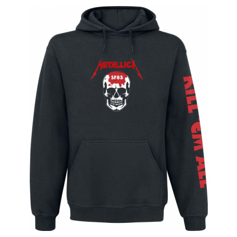 Metallica Kill 'Em All - Skull Mikina s kapucí černá