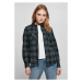 Ladies Turnup Checked Flanell Shirt - jasper/black