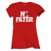 Rolling Stones tričko, No Filter Header Logo Red, dámské