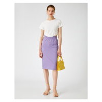 Koton Women's Purple Skirt