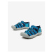 Modré dětské vzorované outdoorové sandály Keen