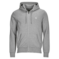 Polo Ralph Lauren SWEATSHIRT ZIPPE EN DOUBLE KNIT TECH Šedá