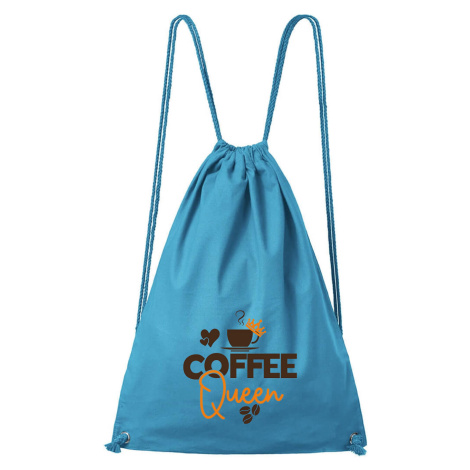 DOBRÝ TRIKO Bavlněný batoh Coffee queen Barva: Tyrkysová