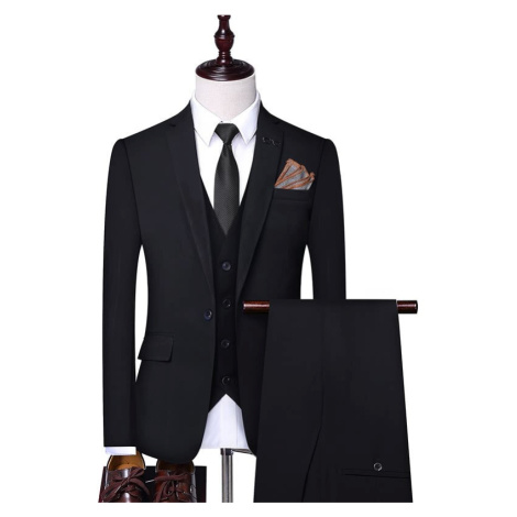 Svatební a kancelářský oblek 3v1 sako, vesta, kalhoty JFC FASHION