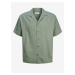 Zelená pánská košile s krátkým rukávem Jack & Jones Aaron