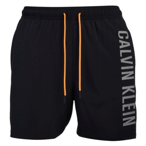 Calvin Klein INTENSE POWER-MEDIUM DRAWSTRING-ACTIVE Pánské koupací šortky, černá, velikost