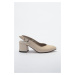 Trendyol Beige Women's Classic Heeled Shoes