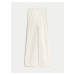 Krémové dámské široké manšestrové kalhoty Marks & Spencer