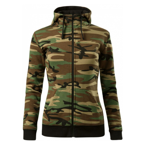 MALFINI Dámská mikina Camo Zipper