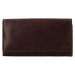 Dámská kožená peněženka Lagen Zinna - tmavě hnědá
