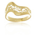 Dámský stříbrný pozlacený prsten STRP0480F