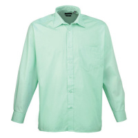 Premier Workwear Pánská košile s dlouhým rukávem PR200 Aqua -ca. Pantone 344