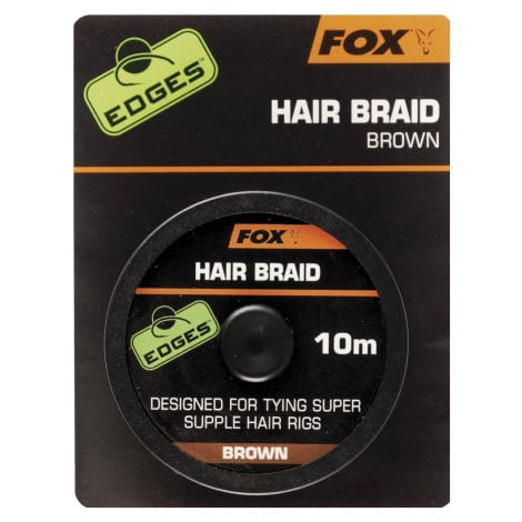 Fox návazcová šňůrka edges hair braid brown 10 m