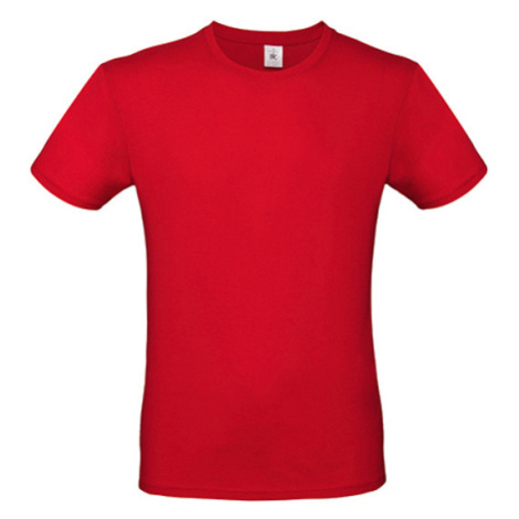 B&amp;C Pánské tričko TU01T Red B&C