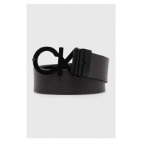 Oboustranný kožený pásek Calvin Klein pánský, černá barva, K50K511358