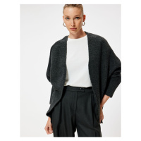 Koton Knitted Cardigan Long Batwing Sleeve Soft Texture