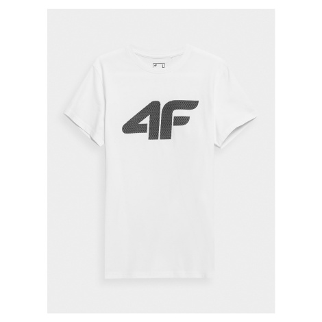 4F 4FSS23TTSHM537 WHITE Pánské tričko US 4FSS23TTSHM537 WHITE