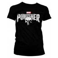 The Punisher tričko, Distressed Logo Girly, dámské