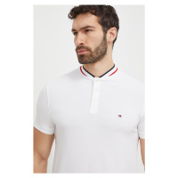 Polo tričko Tommy Hilfiger bílá barva, MW0MW34752