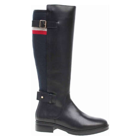 Dámské kozačky Tommy Hilfiger FW0FW04328 990 black