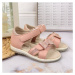 Sandály na suchý zip S.Barski Jr OLI151B růžová