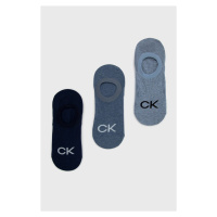 Ponožky Calvin Klein (3-pack) pánské, tmavomodrá barva