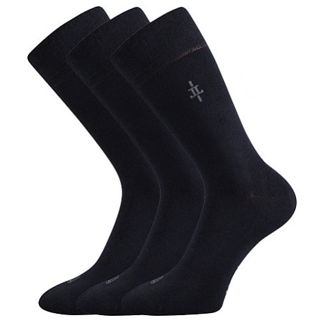Lonka Mopak Pánské společenské ponožky - 3 páry BM000001175100100558 tmavě modrá