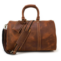 Veľká cestovná kabelka retro kožená taška vintage