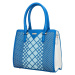 Elegantní dámská koženková kabelka přes rameno Rimi, modrá