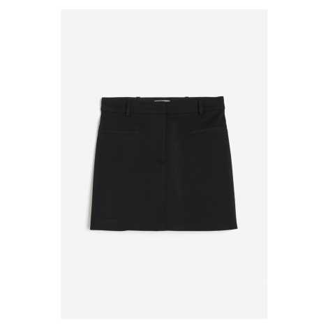 H & M - Keprová sukně - černá H&M