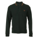 Fred Perry Tipped Shirt Long Sleeves Zelená
