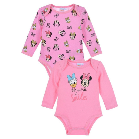 RŮŽOVÝ SET 2 BODÝČEK MINNIE A DAISY Tmavě růžová Disney