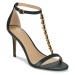 Lauren Ralph Lauren KATE-SANDALS-HEEL SANDAL Černá