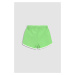 Dětské bavlněné šortky Coccodrillo zelená barva, s aplikací, nastavitelný pas