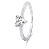 Brilio Silver Romantický dámský prsten ze stříbra RI042W 56 mm
