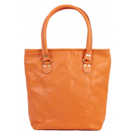 Bagind Belka Mars - Dámská kožená kabelka oranžová, ruční výroba, český design