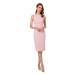 Stylove Dámské mini šaty Lilott S342 pudrová růžová Růžová