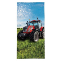 Detexpol Osuška Traktor red 70x140 cm