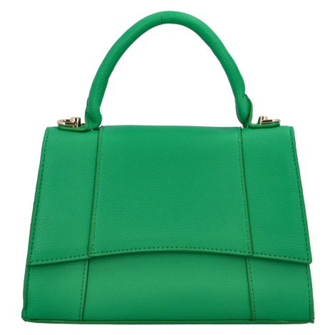 Elegantní dámská koženková kabelka do ruky Lokera, zelená MaxFly