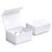 JK Box Bílá dárková krabička na snubní prsteny VG-7/AW