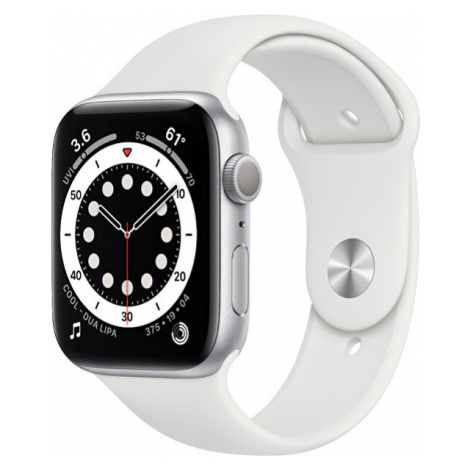 Apple Watch Series 40mm stříbrný hliník s bílým sportovním řemínkem