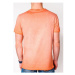 Ombre Pánské tričko s potiskem Retreat oranžové Oranžová