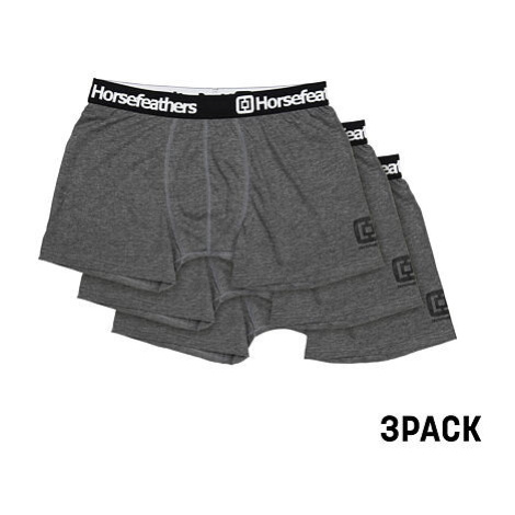 HORSEFEATHERS Boxerky Dynasty 3Pack - heather anthracite GRAY